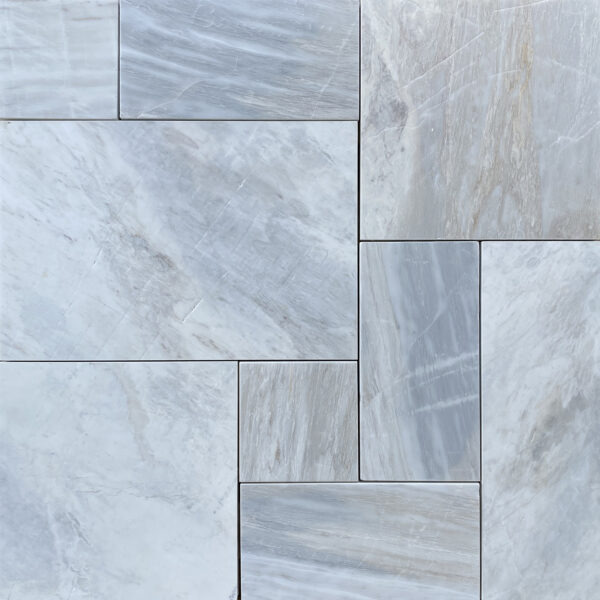 Arctic Marble Pavers | French Pattern Marble Pavers