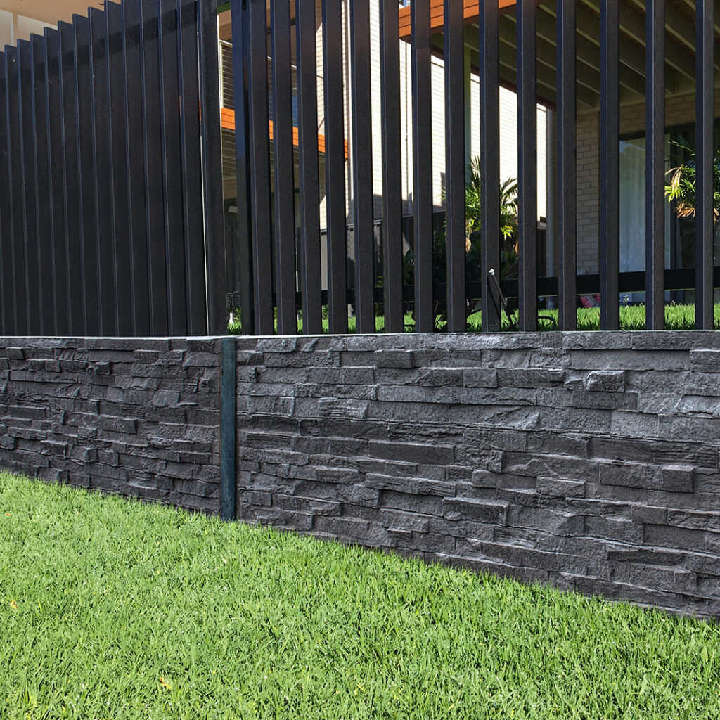 APC Patterned Concrete Sleepers Garden Wall - Bookleaf