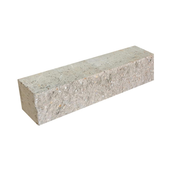 Small Splitface Garden Edge Block - Pearl Grey