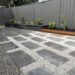 Coastal Stone 800 Steel Paving | Versawall with bullnose Garden Wall Charcoal | Rosewall Landscaping2