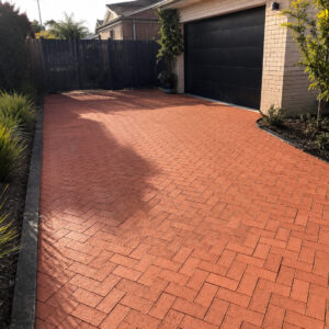 Red Textured Clay Pavers - Clay Driveway Pavers Adelaide